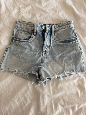 Blank NYC “The Reeve” Light Wash High-Rise Denim Cutoffs